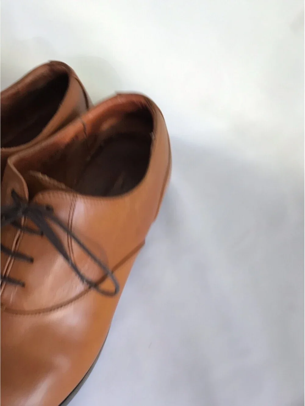 Wolf & Shepherd Oxford Closer Cap Toe Maple Tan Calfskin Shoes, US 11 Portugal